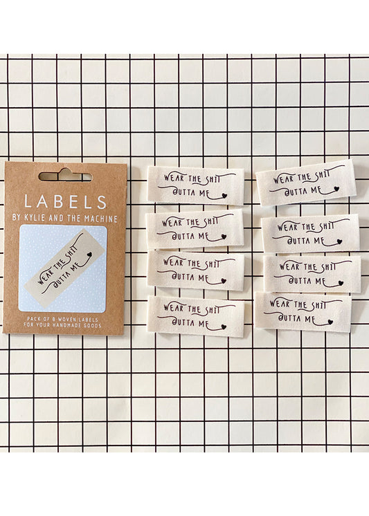 Wear the Sh*t out of me Woven Labels
