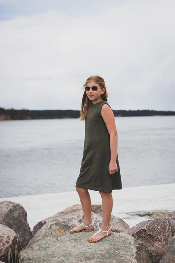 Moss Hooded Dress and Top