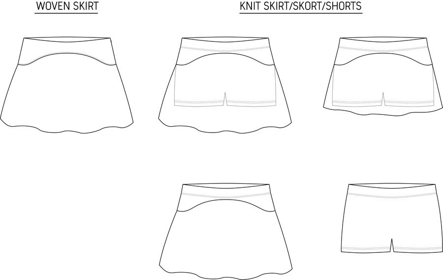 Spruce Skirt and Skort