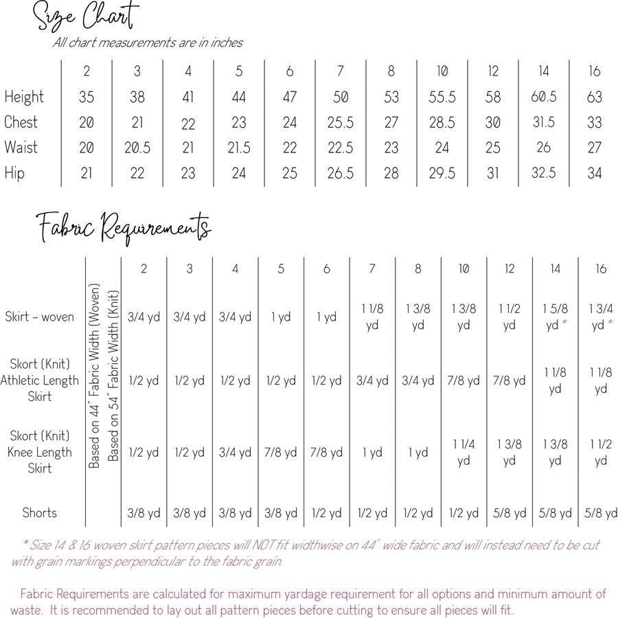 Spruce Skirt and Skort