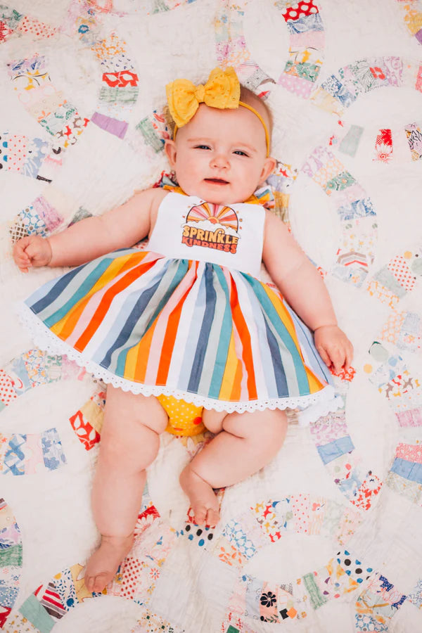 Baby Willow Romper, Dress & Bloomers