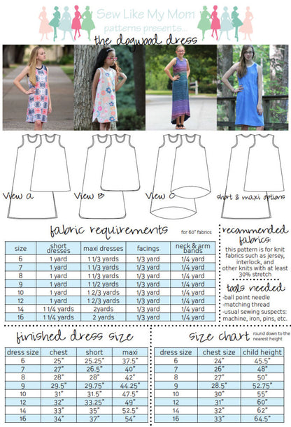 Dogwood Dress 6y - 16y