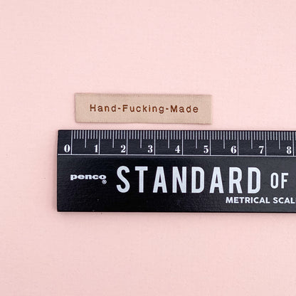 Hand F**king Made Woven Labels